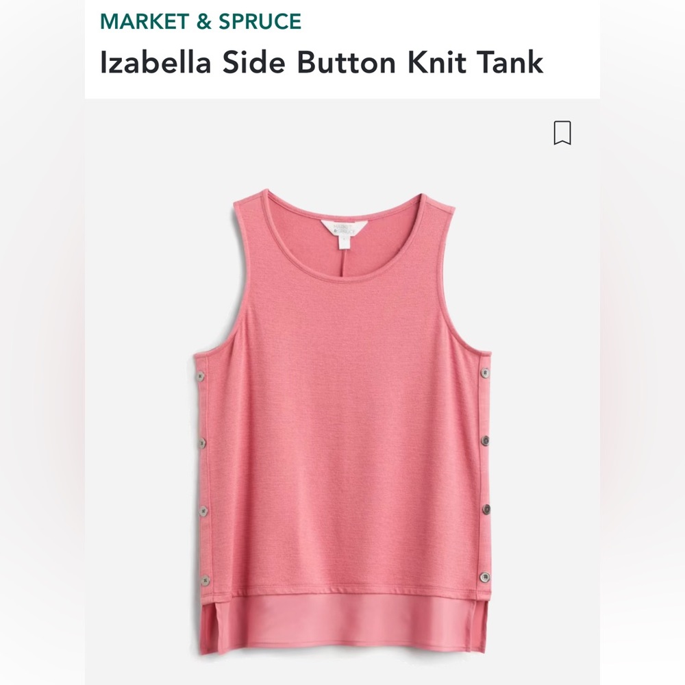 Market & Spruce - Izabella size button knit tank top